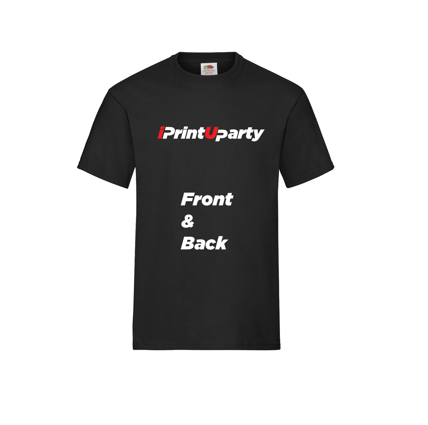 Custom Heavy Cotton Tee - Front & Back